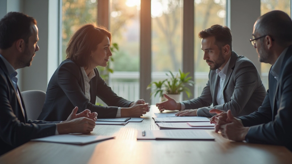 Team collaboration meeting with shared vision and motivation discussion