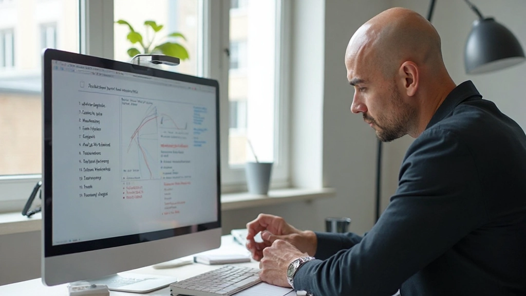 Профессиональная фотография человека работающего с ноутбуком и планировщиком, обсуждение целей проекта